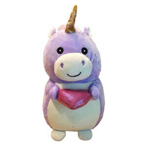 Kellytoy Squishmallow Ursula Unicorn Plush Toy Hug Mees Valentines Day Purple